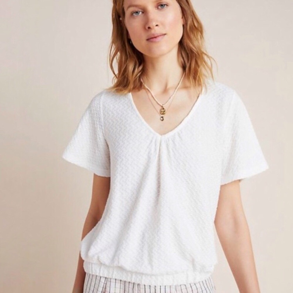 Anthropologie Sunday in Brooklyn Sidonie Vneck Top